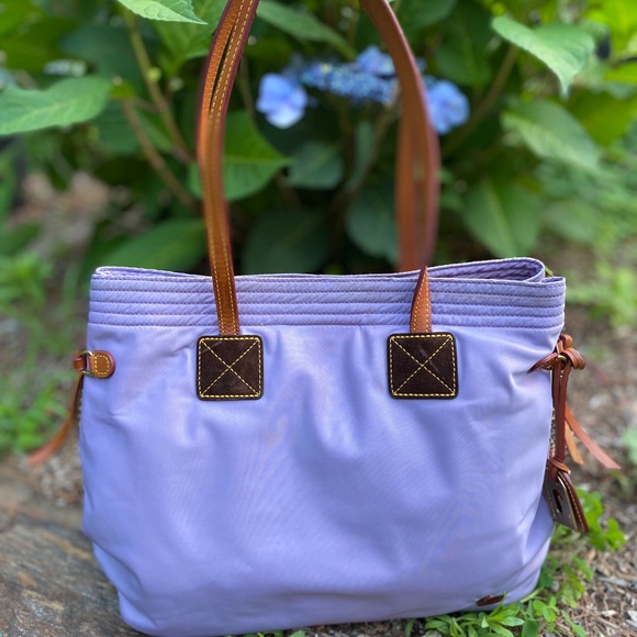 Dooney & Bourke Handbags - Dooney & Bourke Lavender Victoria Nylon Tote Bag